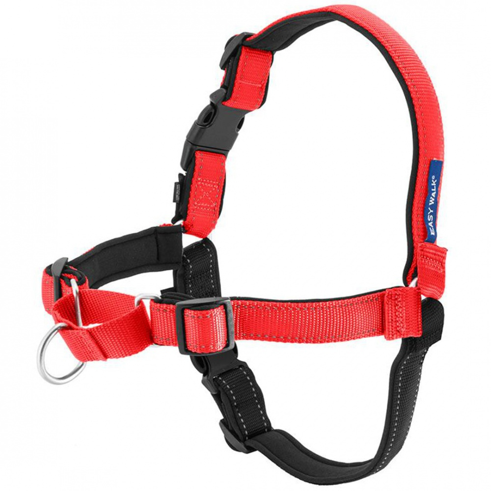 PetSafe Deluxe Easy Walk Rose Red  Black Dog Harness - Medium Image