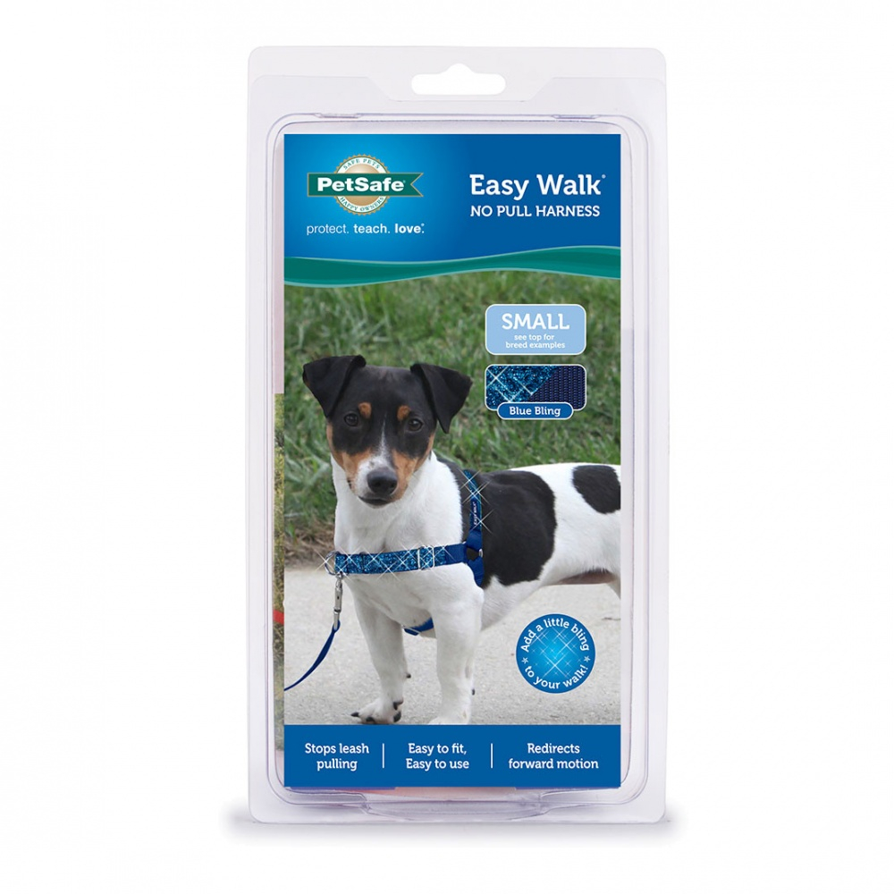 PetSafe Easy Walk Blue Bling Dog Harness | PetFlow