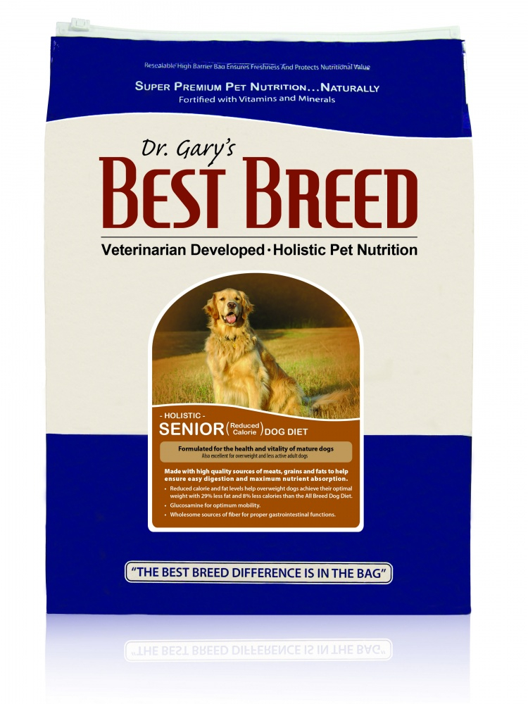Dr. Gary's Best Breed Holistic Senior Reduced Calorie Dry Dog Food - 30 lb Bag Image