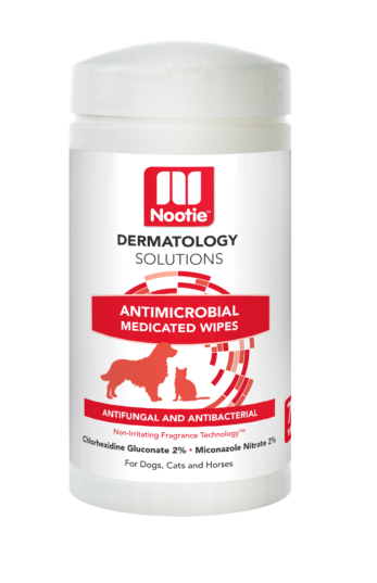 Nootie Dermatology Solutions Antimicrobial Medicated Wipes For Dogs  Cats - 70-ct Image