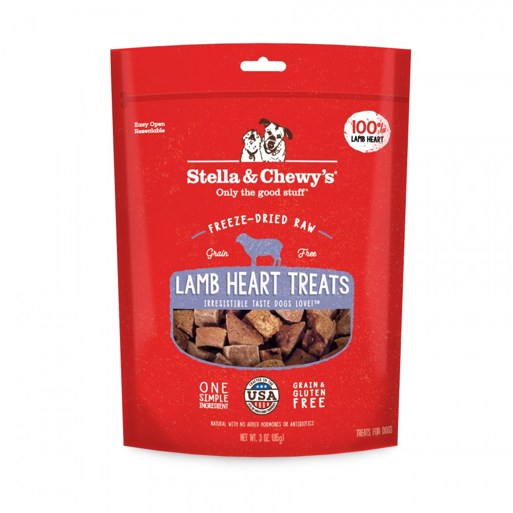 Stella  Chewy's Freeze-Dried Raw Lamb Heart Dog Treats - 3 oz Image