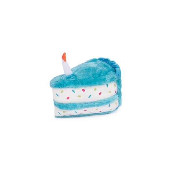 ZippyPaws NomNomz Plush Blue Birthday Cake Dog toy - Plush toy Image