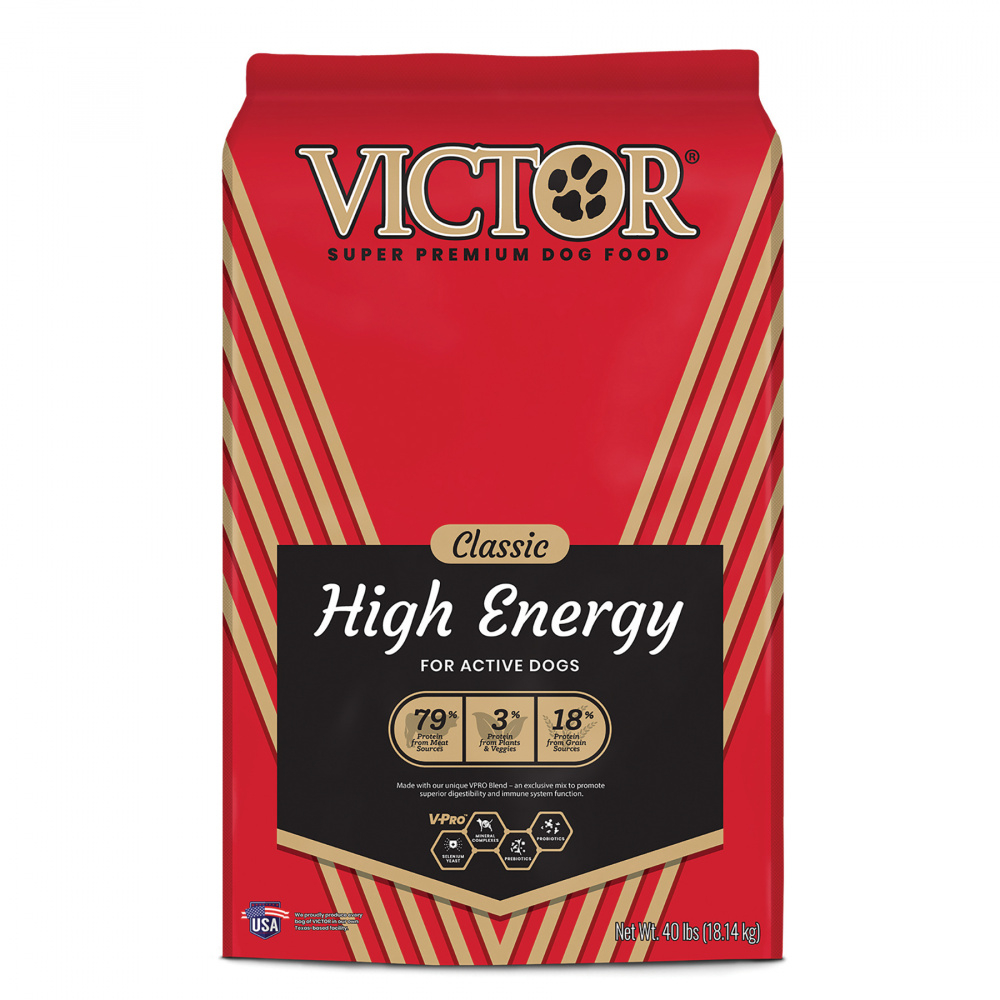 Victor high 2025 energy dog food