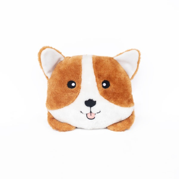 ZippyPaws Squeakie Buns Corgi Plush Dog toy - Corgi Image