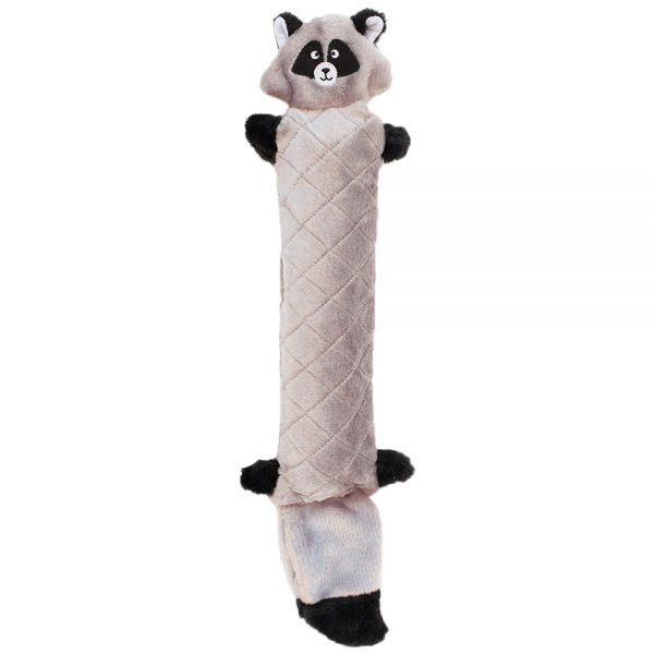 ZippyPaws Jigglerz No Stuffing Raccoon Plush Dog toy - Plush Dog toy Image