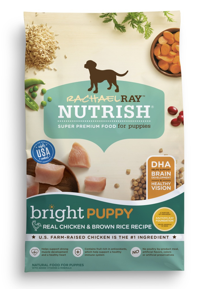 Rachael Ray Nutrish Bright Puppy Natural Chicken  Brown Rice Recipe Dry Dog Food - 6 lb Bag Image
