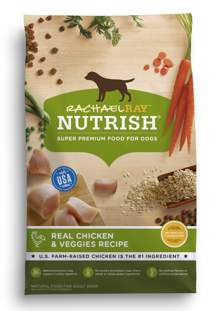 Rachael Ray Nutrish Natural Chicken  Veggies Recipe Dry Dog Food - 40 lb Bag Image