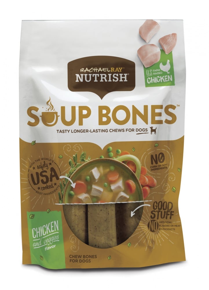 Rachael Ray Nutrish Soup Bones Chicken  Veggies Recipe Dog Treats - 12.6 oz Image