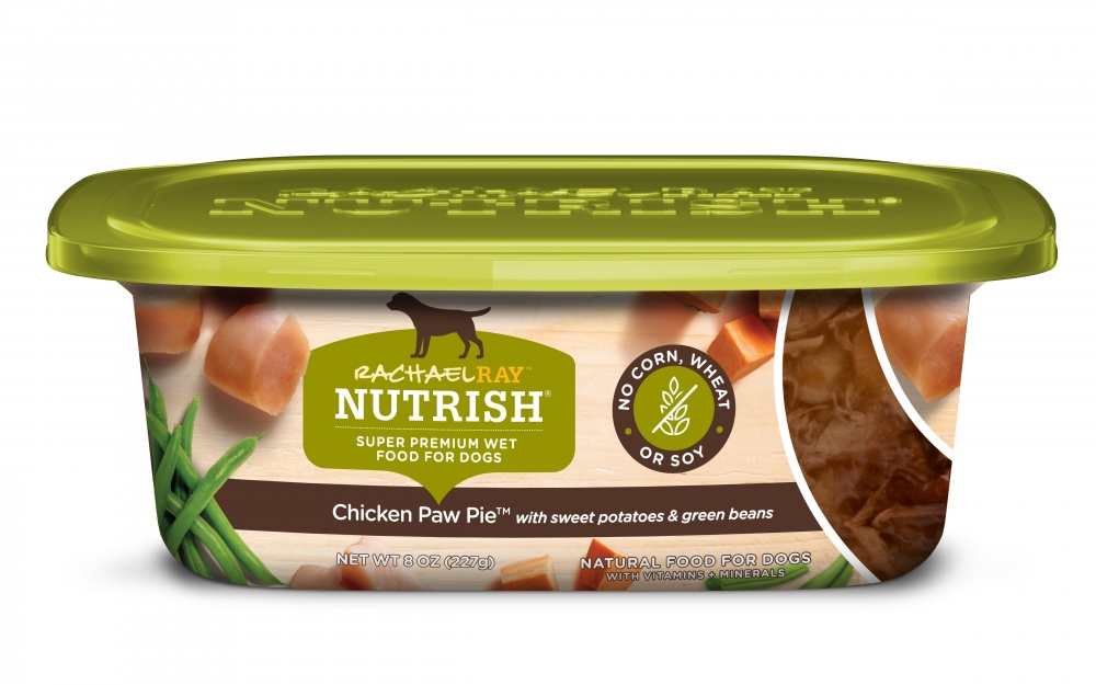 Rachael Ray Nutrish Natural Grain Free Chicken Paw Pie Recipe Wet Dog Food - 8 oz, case of 8 Image