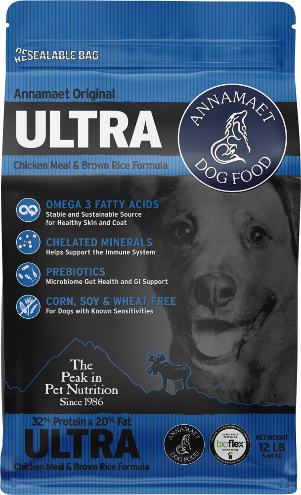Annamaet Original Ultra 32% Chicken Meal  Brown Rice Recipe Dry Dog Food - 25 lb Bag Image