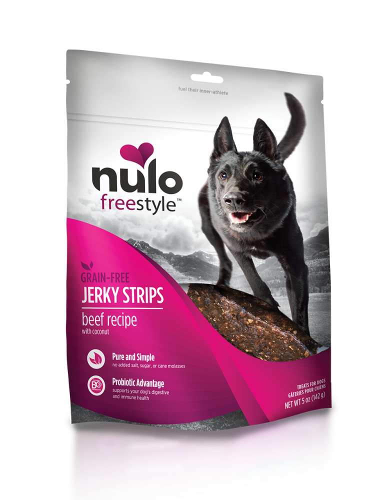 Nulo Freestyle Grain Free Beef  Coconut Recipe Jerky Dog Treats - 5 oz Image