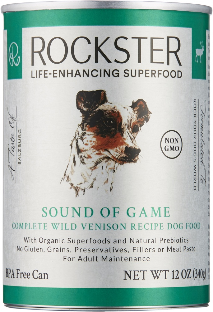 Rockster Sound of Game Complete Wild Venison Recipe Canned Dog Food - 12 oz, Case of 12