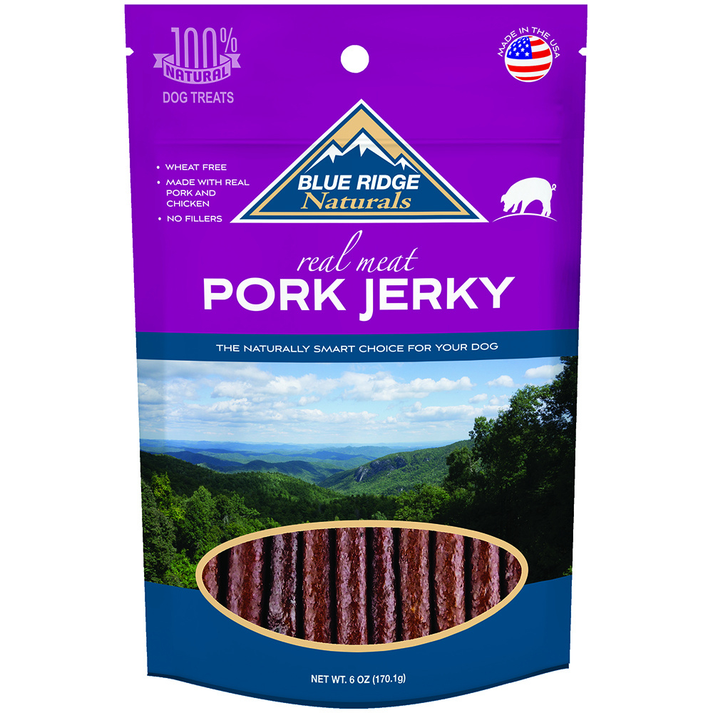 Blue Ridge Naturals Pork Jerky Dog Treats - 6 oz Image