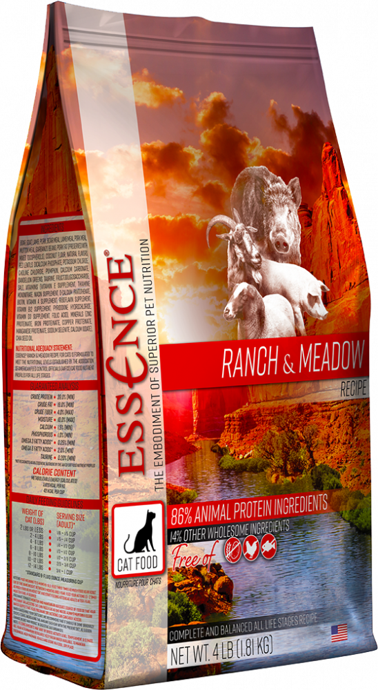 Essence Grain Free Ranch  Meadow Recipe Dry Cat Food - 10 lb Bag Image