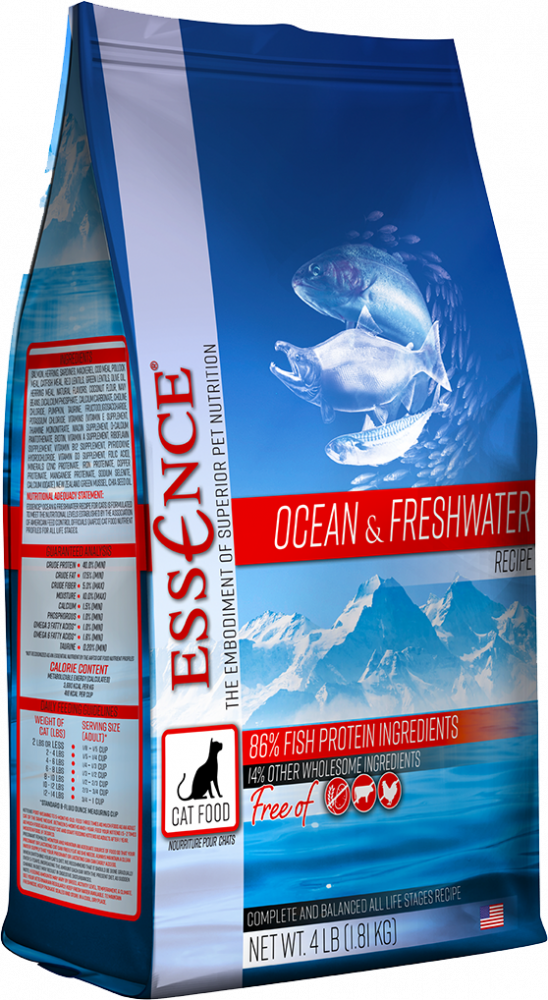 Essence Grain Free Ocean  Freshwater Recipe Dry Cat Food - 10 lb Bag Image