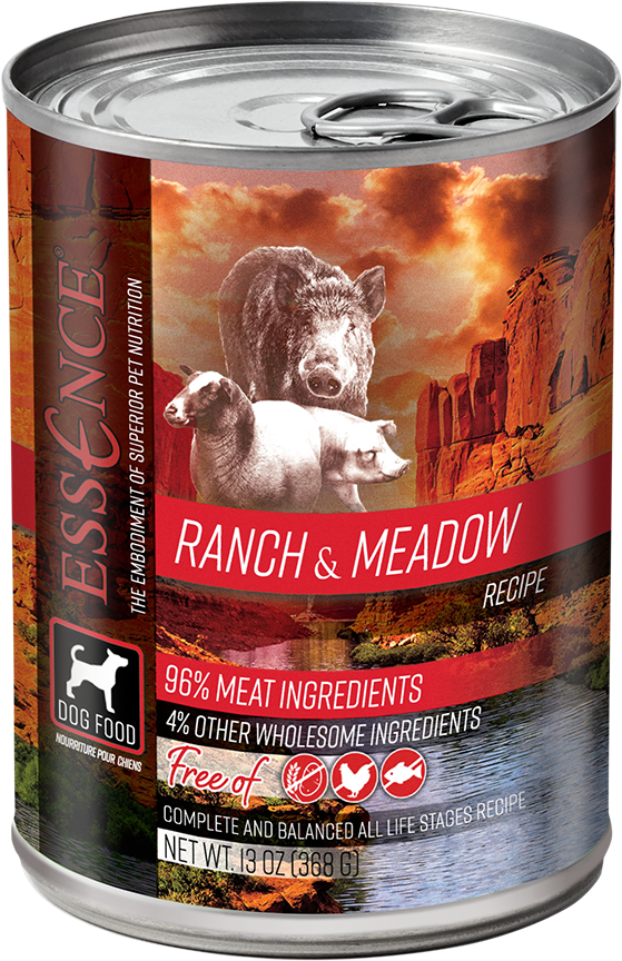 Essence Grain Free Ranch  Meadow Recipe Canned Dog Food - 13 oz, case of 12 Image