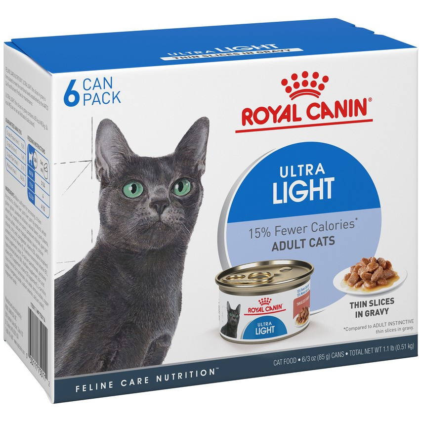 Royal Canin Ultra Light Thin Slices in Gravy Canned Cat Food PetFlow