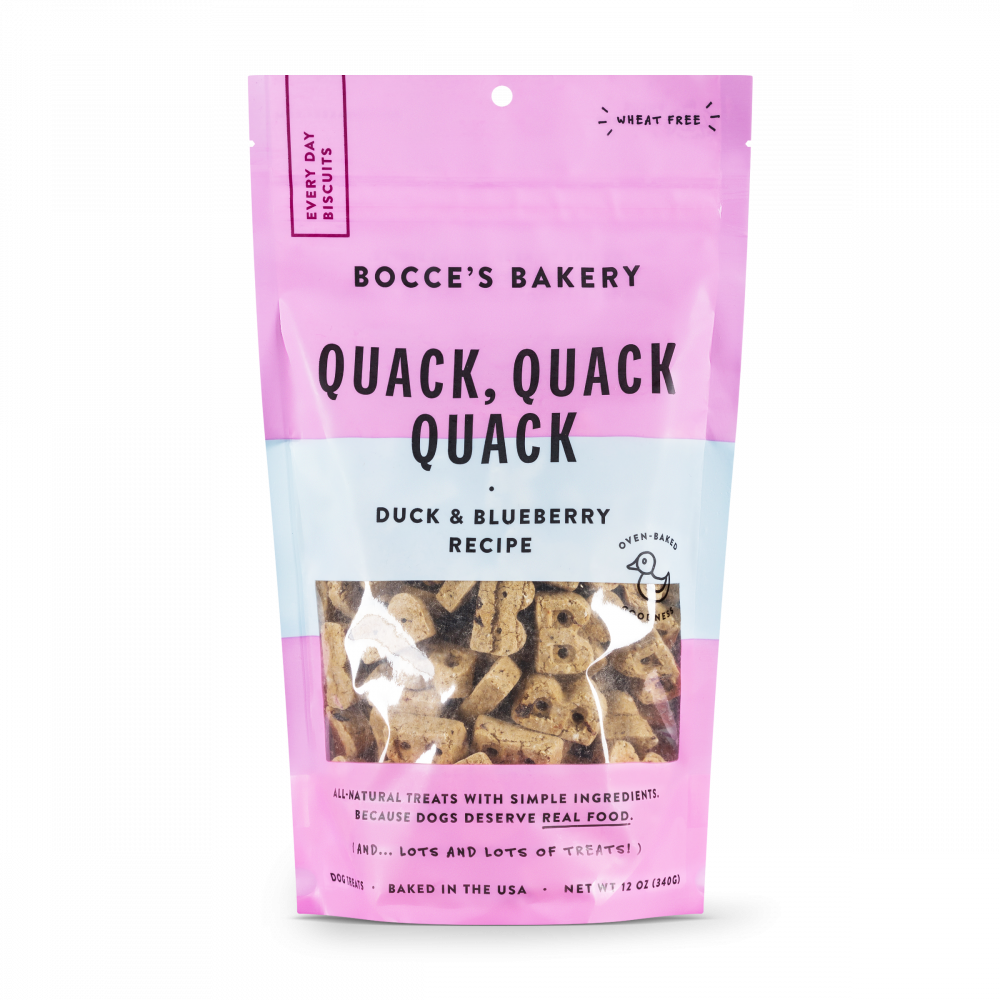 Bocce's Bakery Every Day Quack, Quack, Quack Biscuit Dog Treats - 12 oz Image