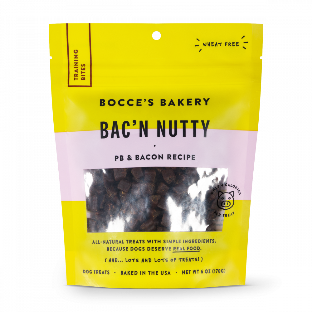 Bocce's Bakery Every Day Bac'n Nutty Training Bites Dog Treats - 6 oz Image