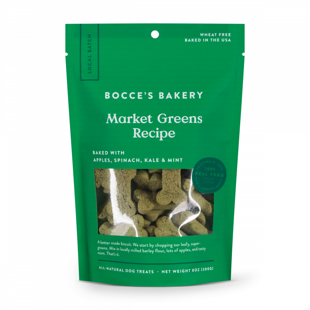 Bocce's Bakery Market Greens All Natural Dog Biscuits - 8 oz Image