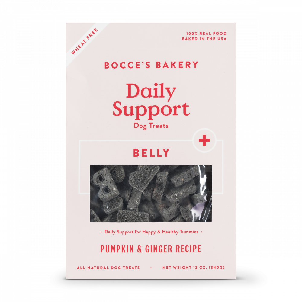Bocce's Bakery Daily Support Pumpkin  Ginger Recipe Functional Belly Biscuit Dog Treats - 12 oz Image
