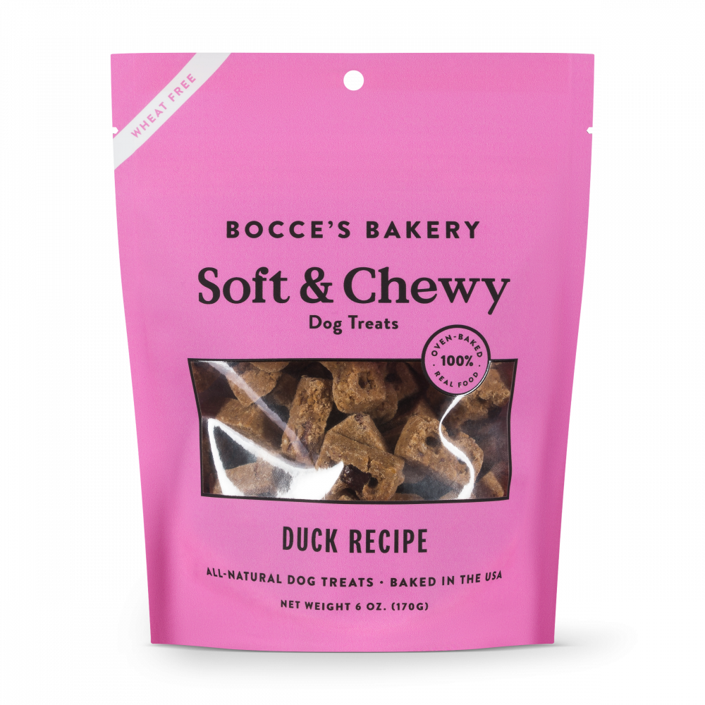 Bocce's Bakery Soft  Chewy Duck Recipe Dog Treats - 6 oz Image
