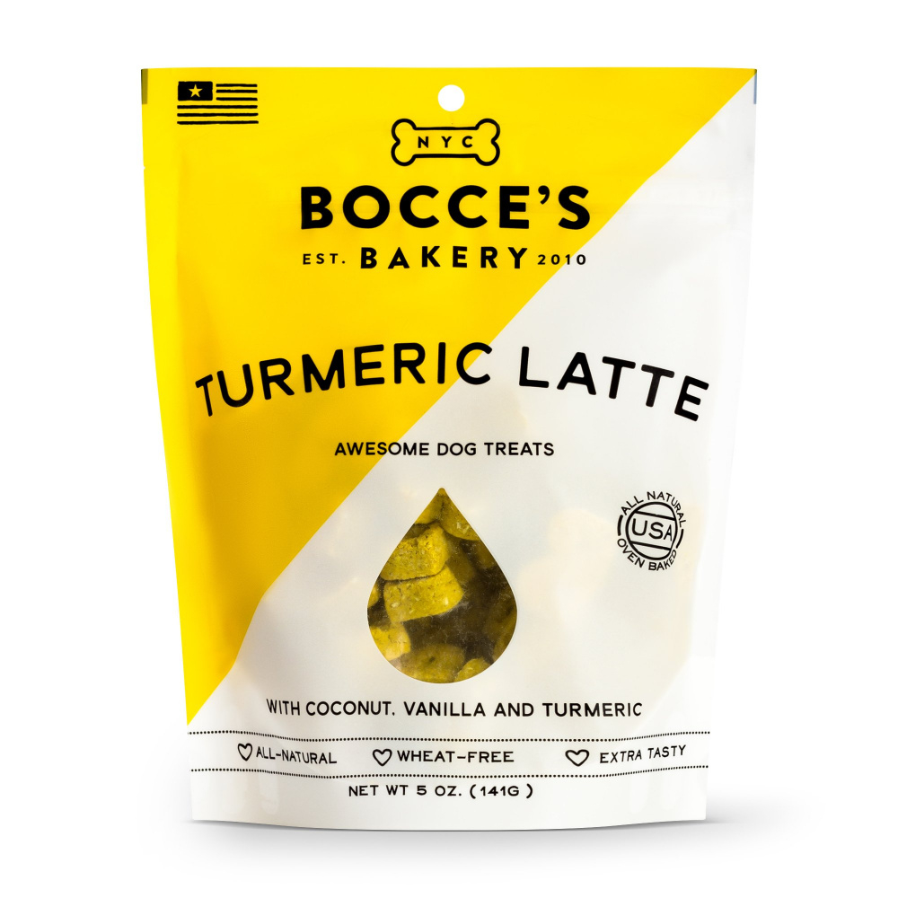 Bocce's Bakery Turmeric Latte Recipe Biscuit Dog Treats - 5 oz Image
