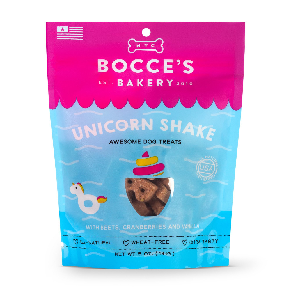Bocce's Bakery Unicorn Shake Recipe Biscuit Dog Treats - 5 oz Image