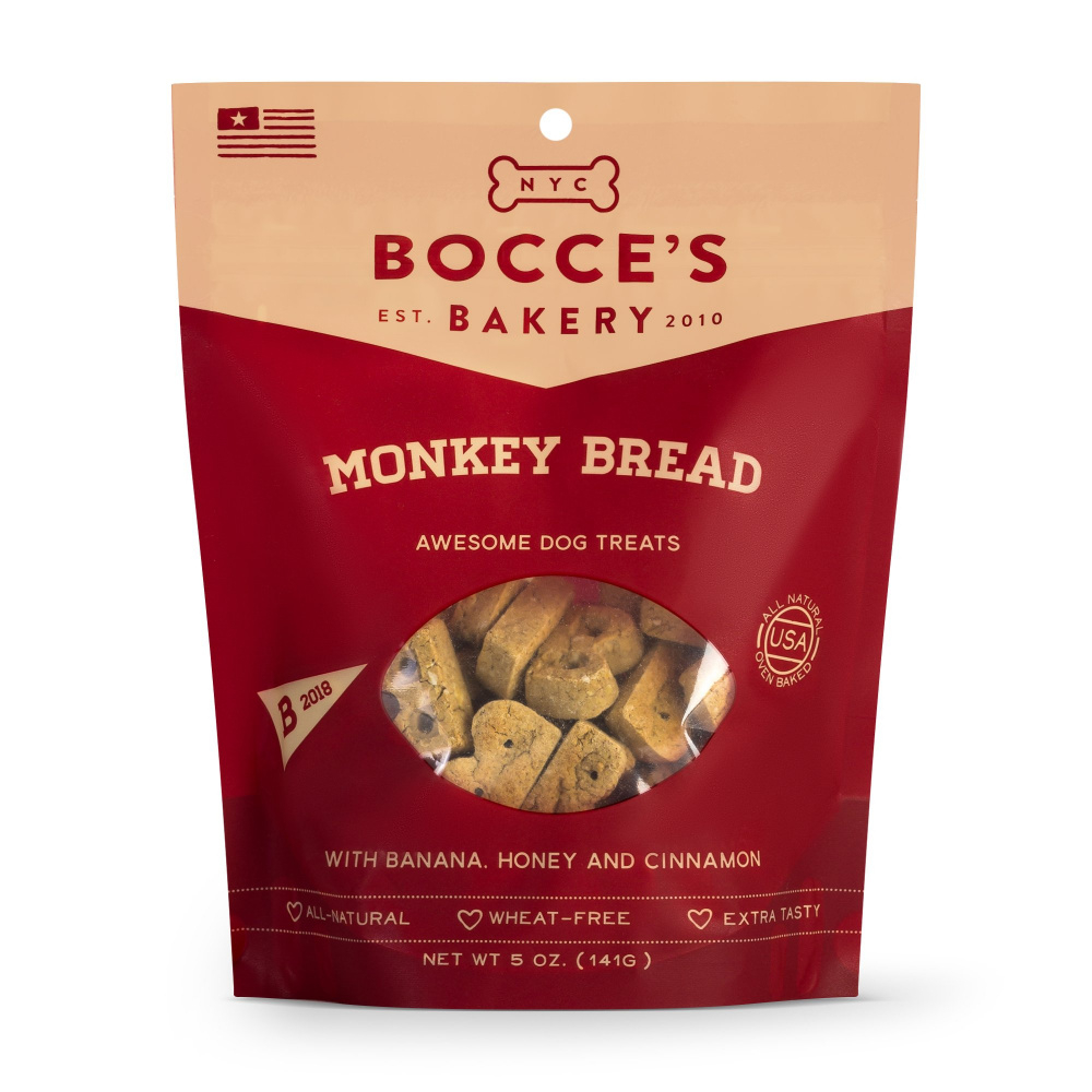 Bocce's Bakery Monkey Bread Recipe Biscuit Dog Treats - 5 oz Image
