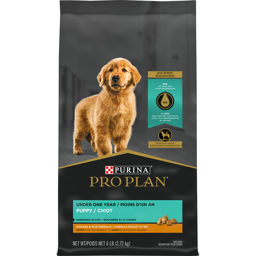 Purina Pro Plan Savor Shredded Chicken  Rice Formula Puppy Dry Dog Food - 6 lb Bag Image