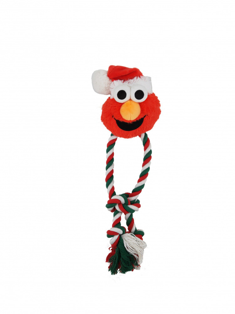 Pet Krewe Sesame Street Santa Elmo Dog Chew toy - Dog toy Image