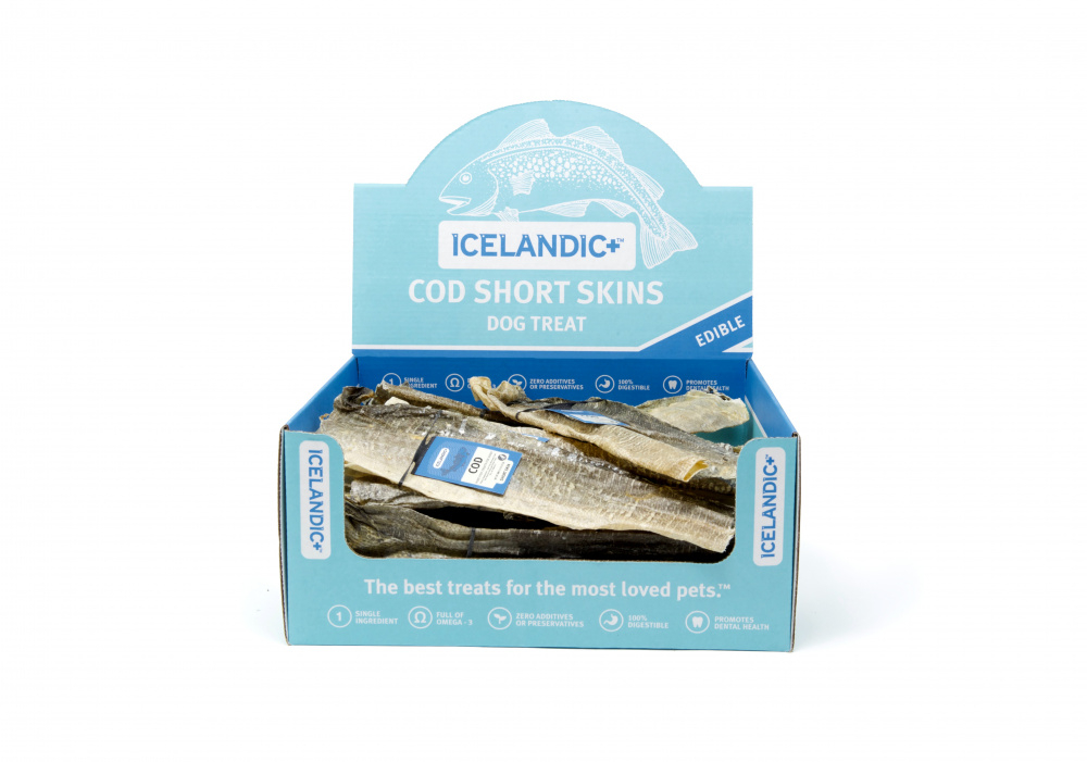 Icelandic+ Cod Short Skin Sticks Fish Dog Treats - Single Image