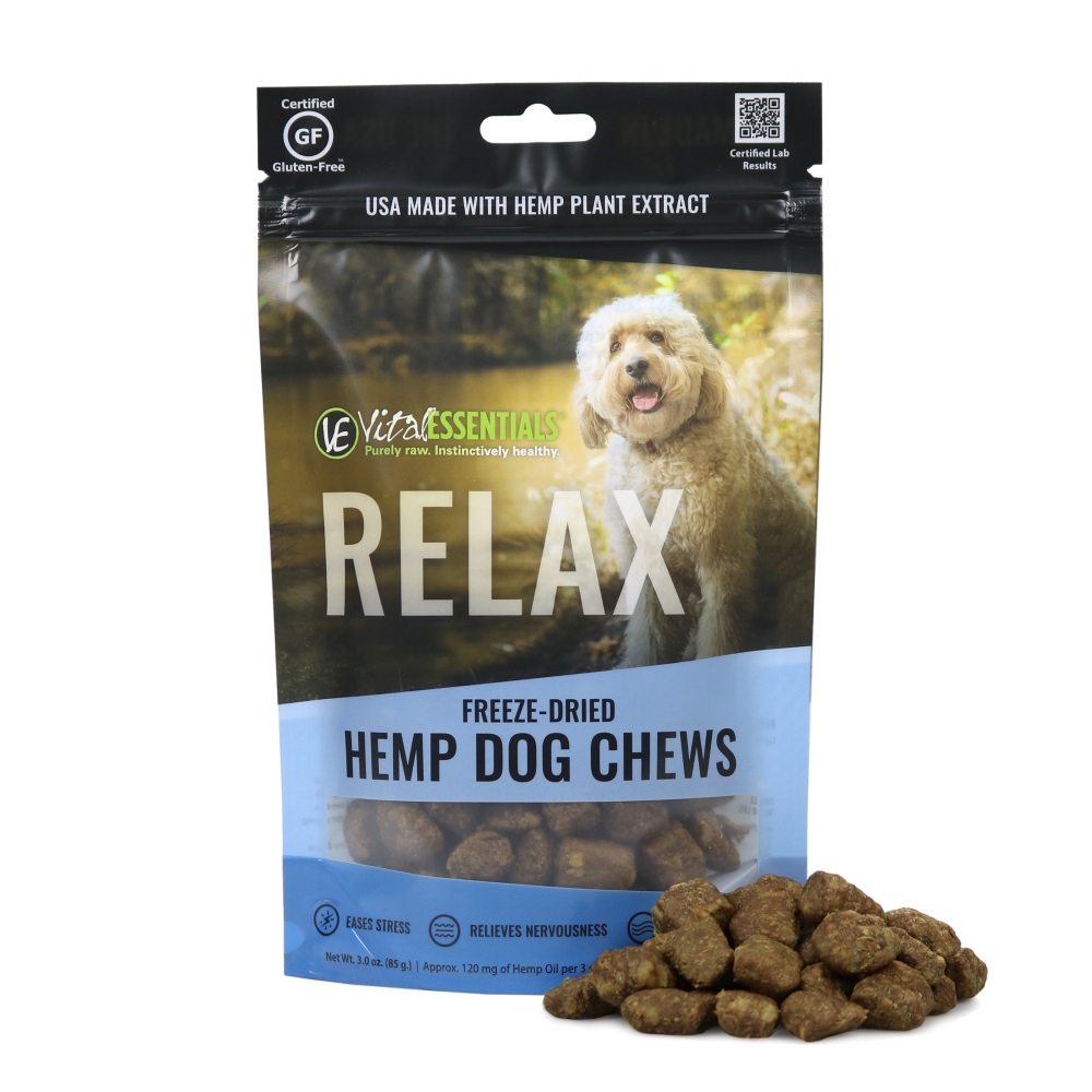 Vital Essentials RELAX Freeze-Dried Hemp Chews for Dogs - 3 oz Image