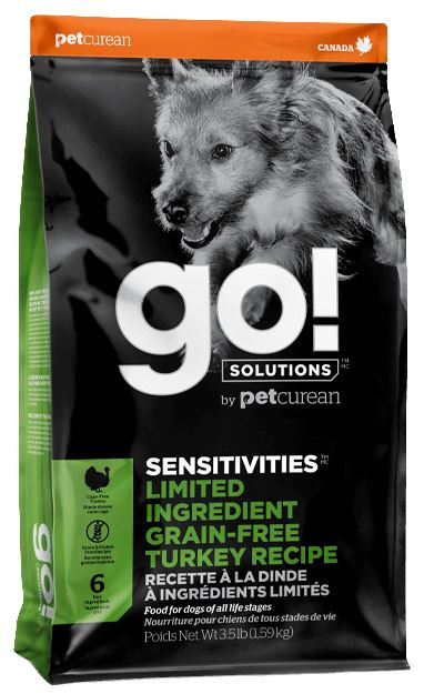 Petcurean GO! Solutions Sensitivities Limited Ingredient Turkey Recipe Dry Dog Food - 3.5 lb Bag Image