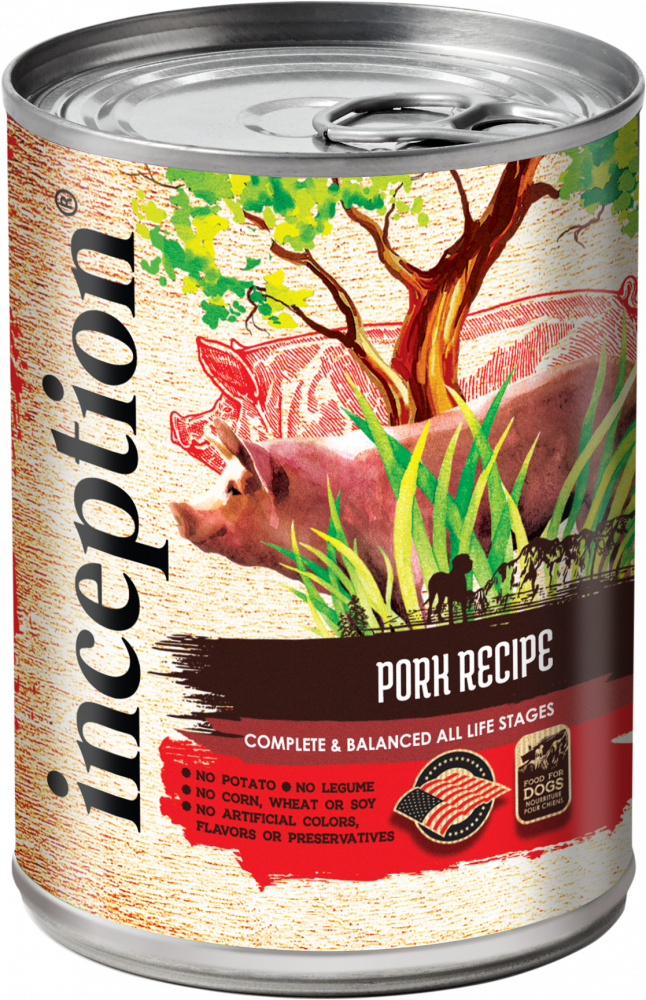 Inception Pork Recipe Canned Dog Food - 13 oz, case of 12 Image