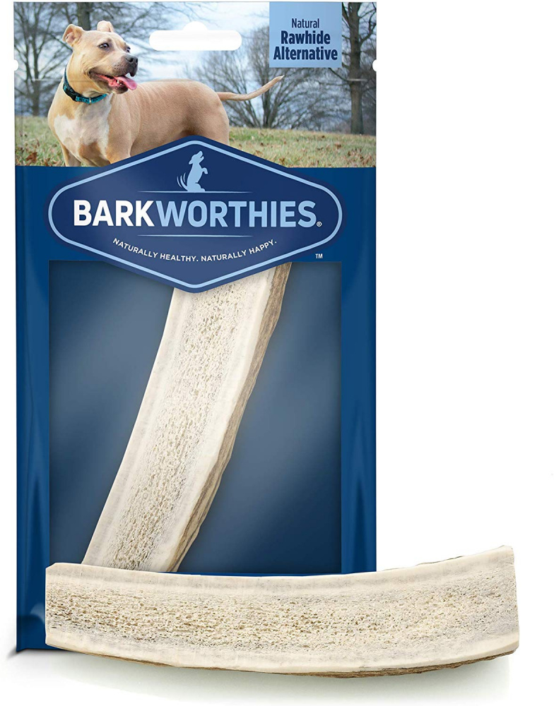 Barkworthies Split Elk Antler Dog Chew for Puppies  Small Breed Dogs - Single Image