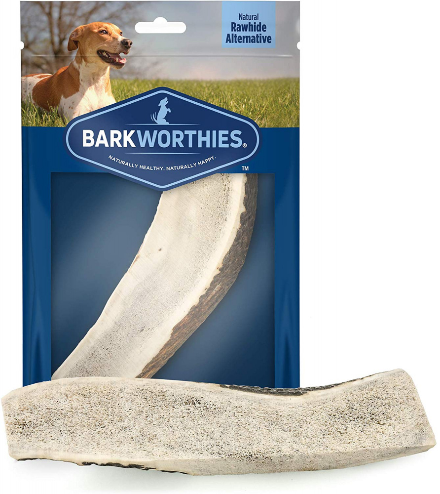 Barkworthies Split Elk Antler Dog Chew for Large Breed Dogs - Single Image