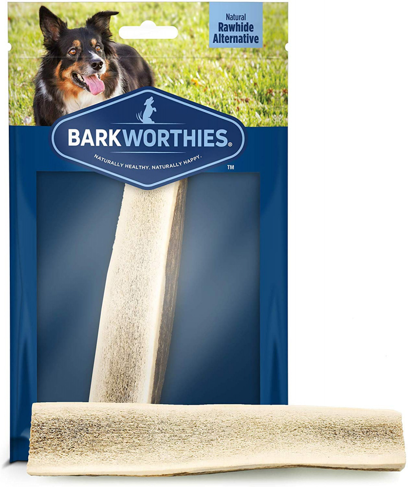 Barkworthies Split Elk Antler Dog Chew for Medium Breed Dogs - Single Image