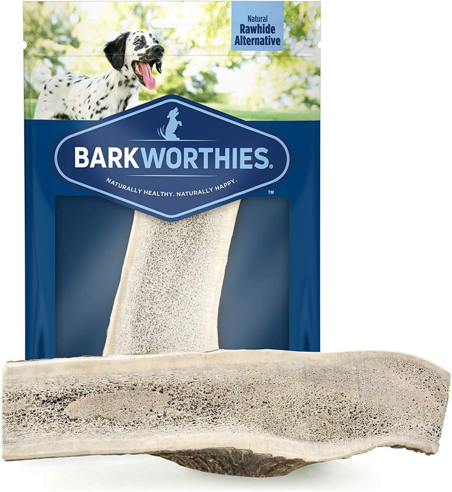 Barkworthies Split Elk Antler Dog Chew for Extra Large Breed Dogs - Single Image