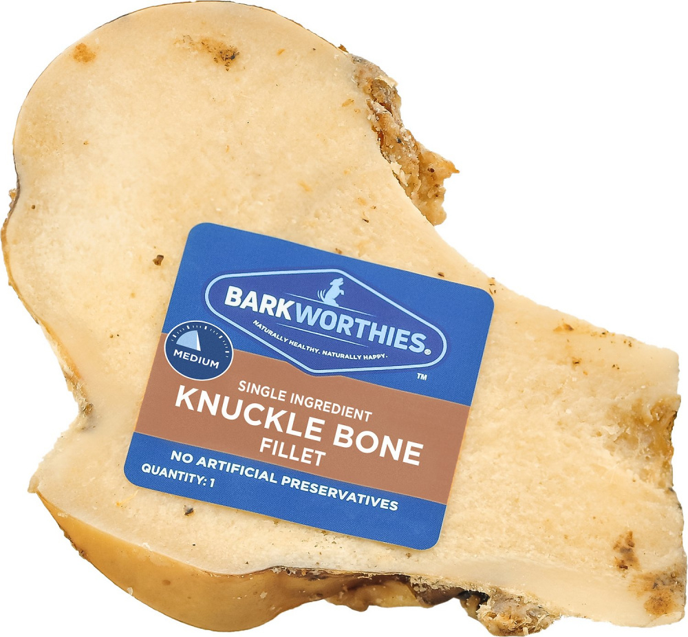 Barkworthies Knuckle Bone Beef Fillet Dog Chew for Medium  Large Breed Dogs - Single Image