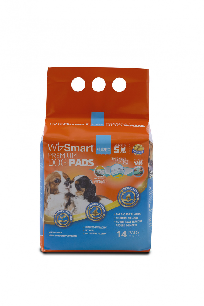 WizSmart Super All Day Dry Premium Dog Pads - 50 Count Image