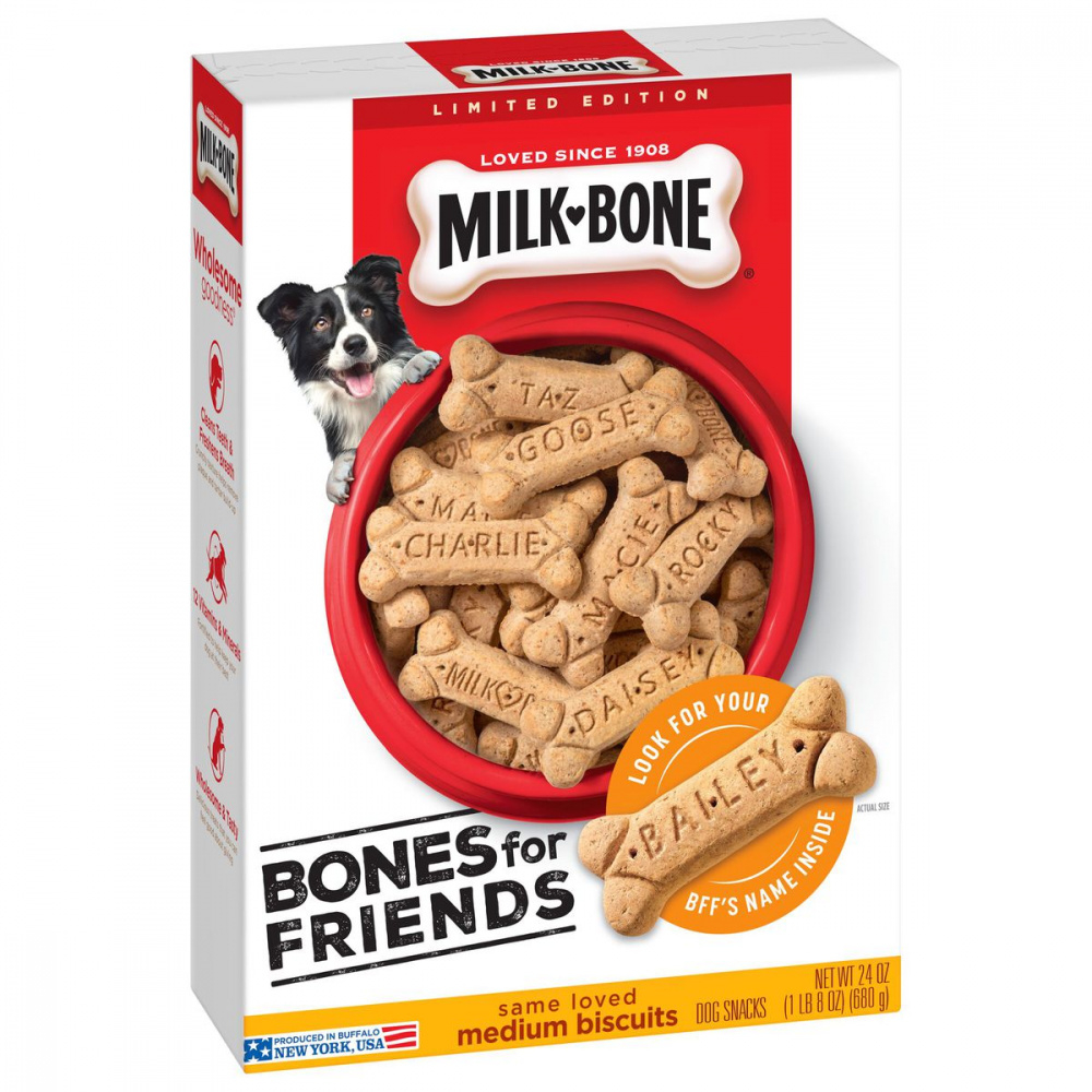 Milk-Bone Bones for Friends Medium Dog Biscuits - 24 oz Image
