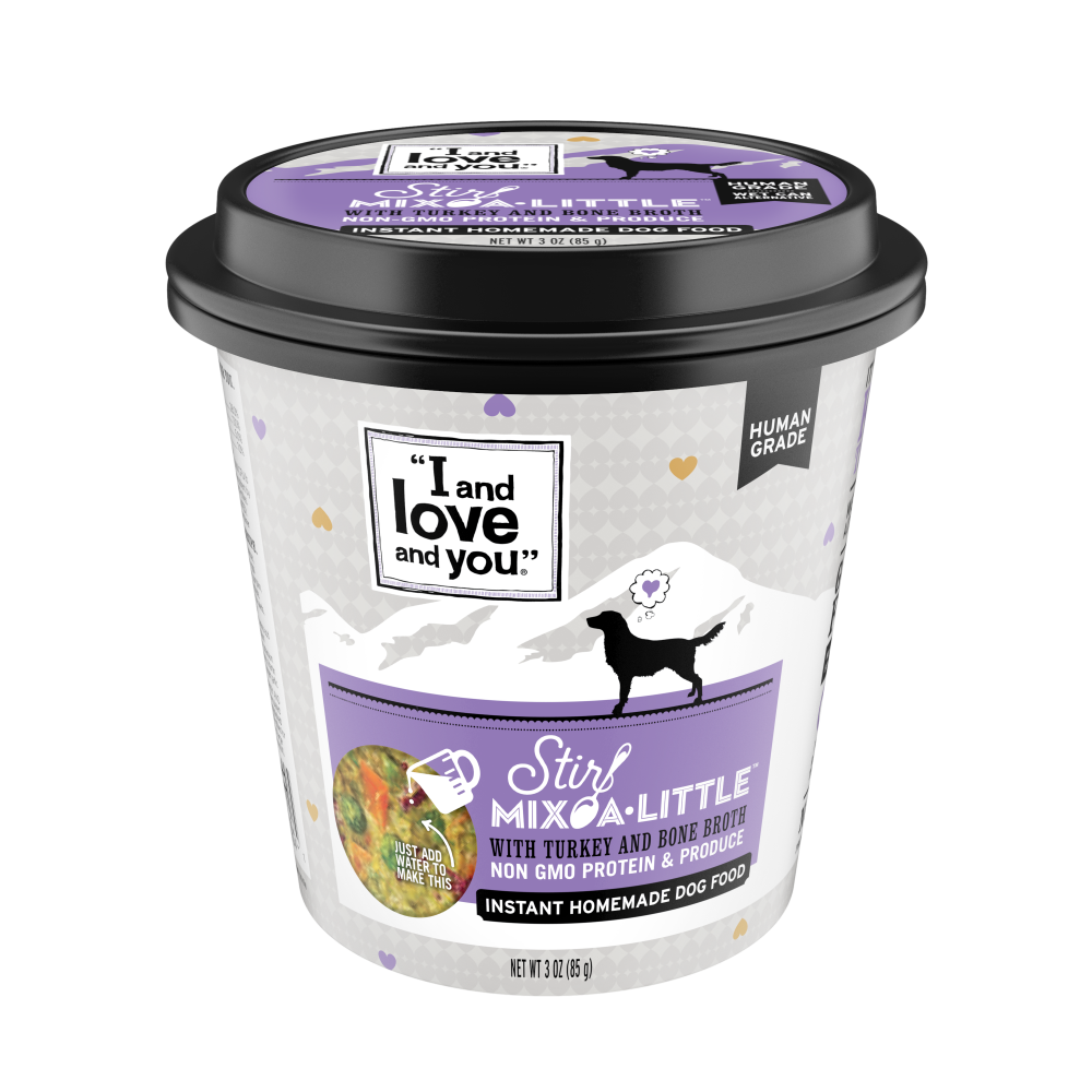 I & Love & You Stir-Mix-A-Little Turkey  Bone Broth Instant Home Made Dog Food - 3 oz Image