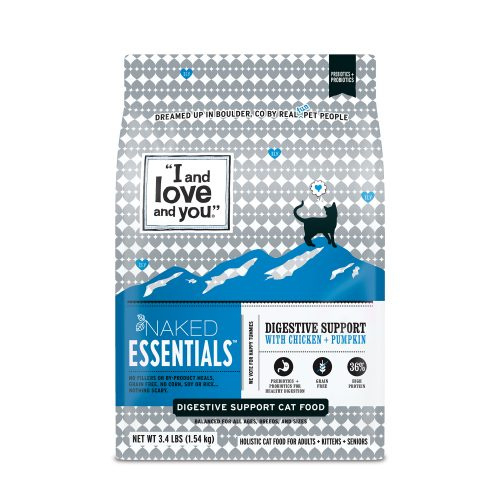 I & Love & You Naked Essentials Digestive Support Chicken  Pumpkin Dry Cat Food - 3.4 lb Bag Image