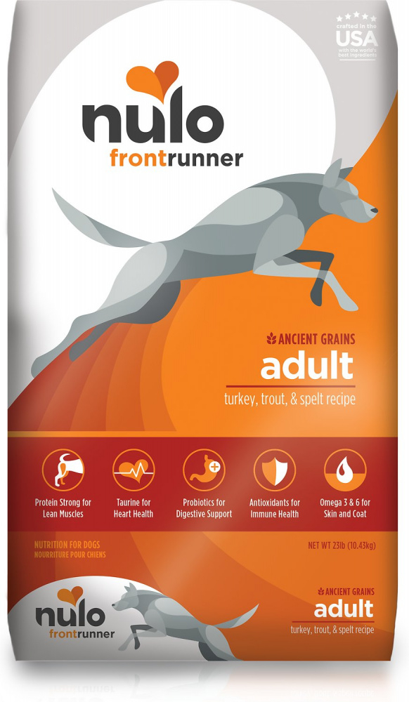 Nulo Frontrunner Turkey, Trout  Spelt Adult Dry Dog Food - 11 lb Bag Image