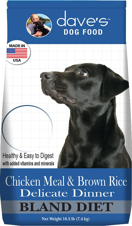 Dave's Restricted Diet Bland Chicken Meal  Brown Rice Delicate Dinner Dry Dog Food - 4 lb Bag Image