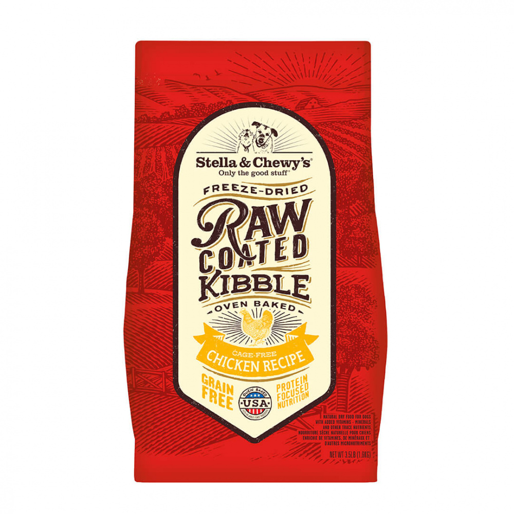 Stella  Chewy's Raw Coated Kibble Cage Free Chicken Recipe Dry Dog Food - 10 lb Bag Image