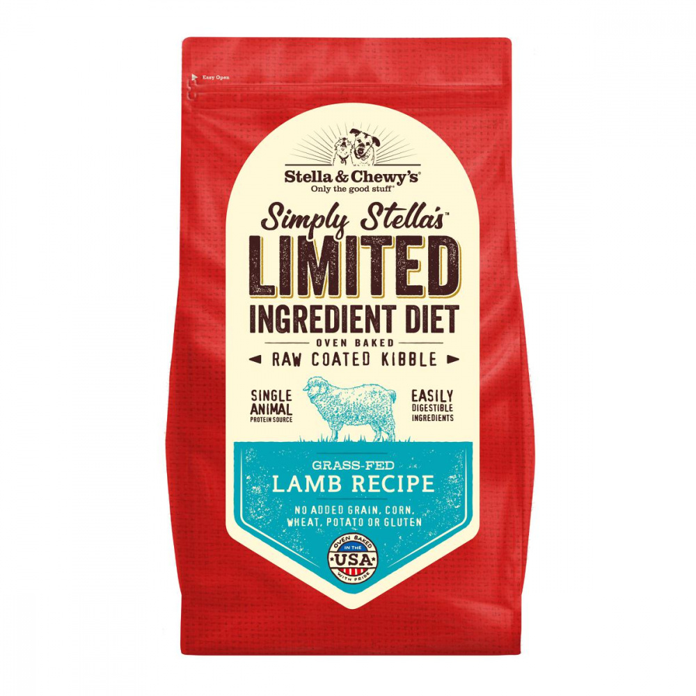Stella  Chewy's Simply Stella's Limited Ingredient Diet Grass Fed Lamb Recipe Dry Dog Food - 22 lb Bag Image