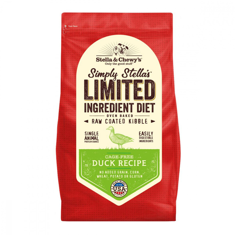 Stella  Chewy's Simply Stella's Limited Ingredient Diet Cage Free Duck Recipe Dry Dog Food - 3.5 lb Bag Image