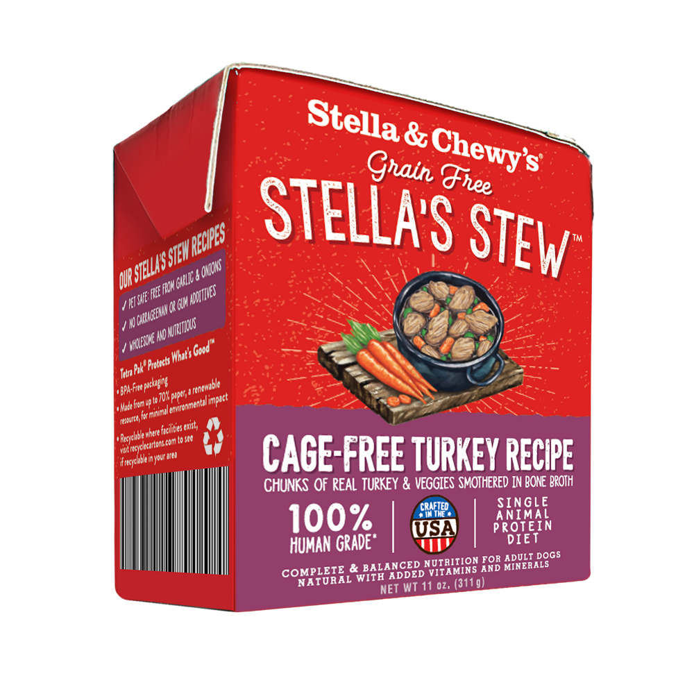 Stella  Chewy's Stella's Stew Cage Free Turkey Recipe Food Topper for Dogs - 11 oz Image